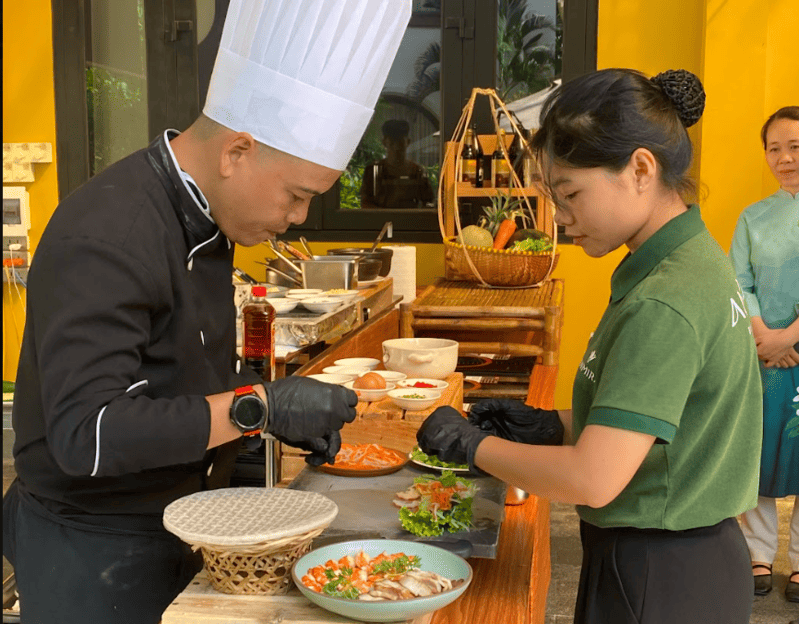 The Cooking Class is priced at 340,000 VND/person (inclusive of taxes and service charges)