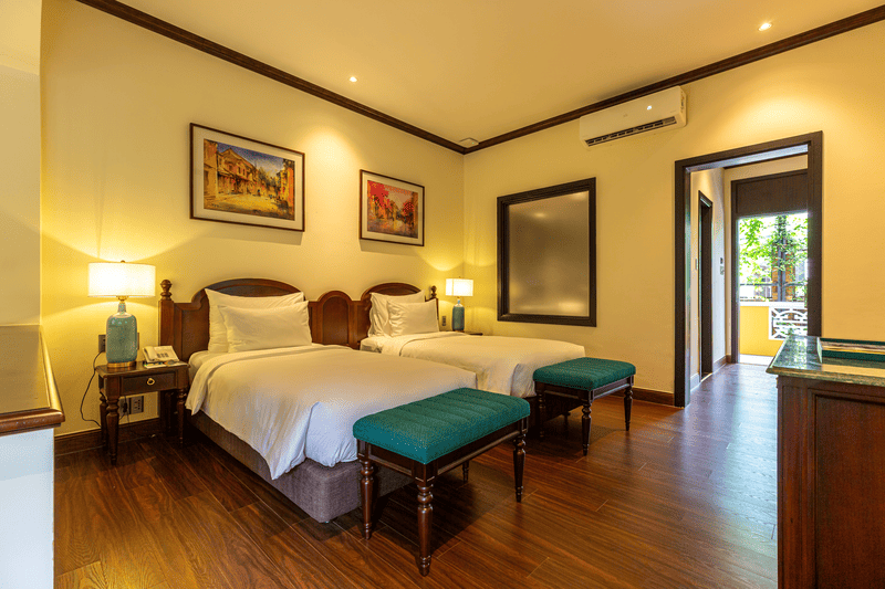 Guest rooms at Anmira Hoi An.