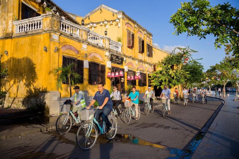 Cycling and enjoying the slow pace of life are part of the resort experience in Hoi An.